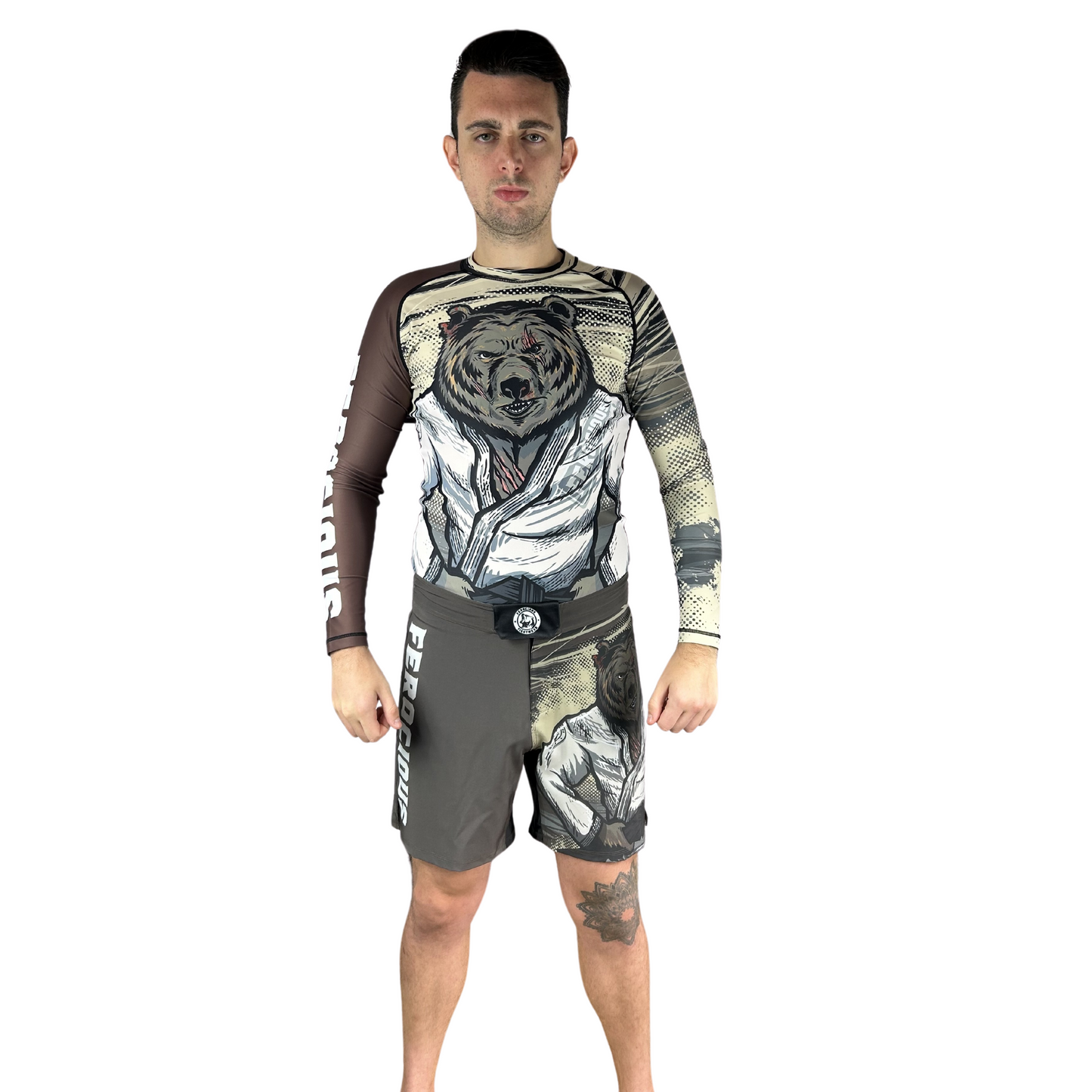 FEROCIOUS BEAR MENS LONG SLEEVE RASHGUARD