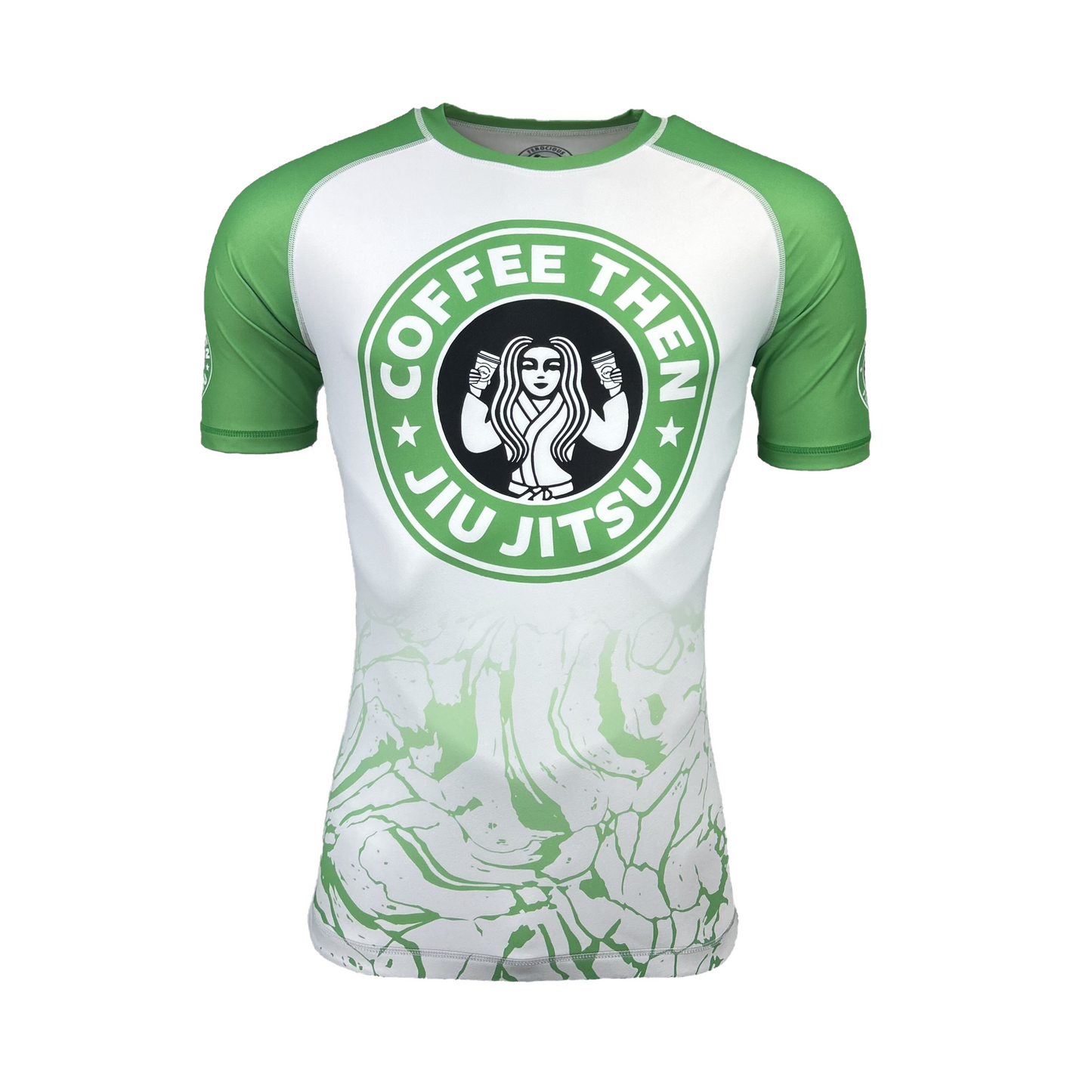 COFFEE THEN JIU JITSU MENS SHORT SLEEVE RASHGUARD