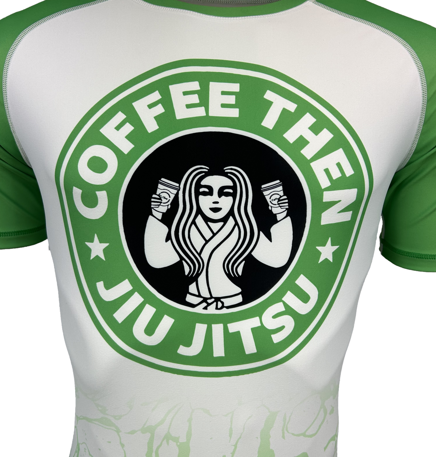 COFFEE THEN JIU JITSU MENS SHORT SLEEVE RASHGUARD