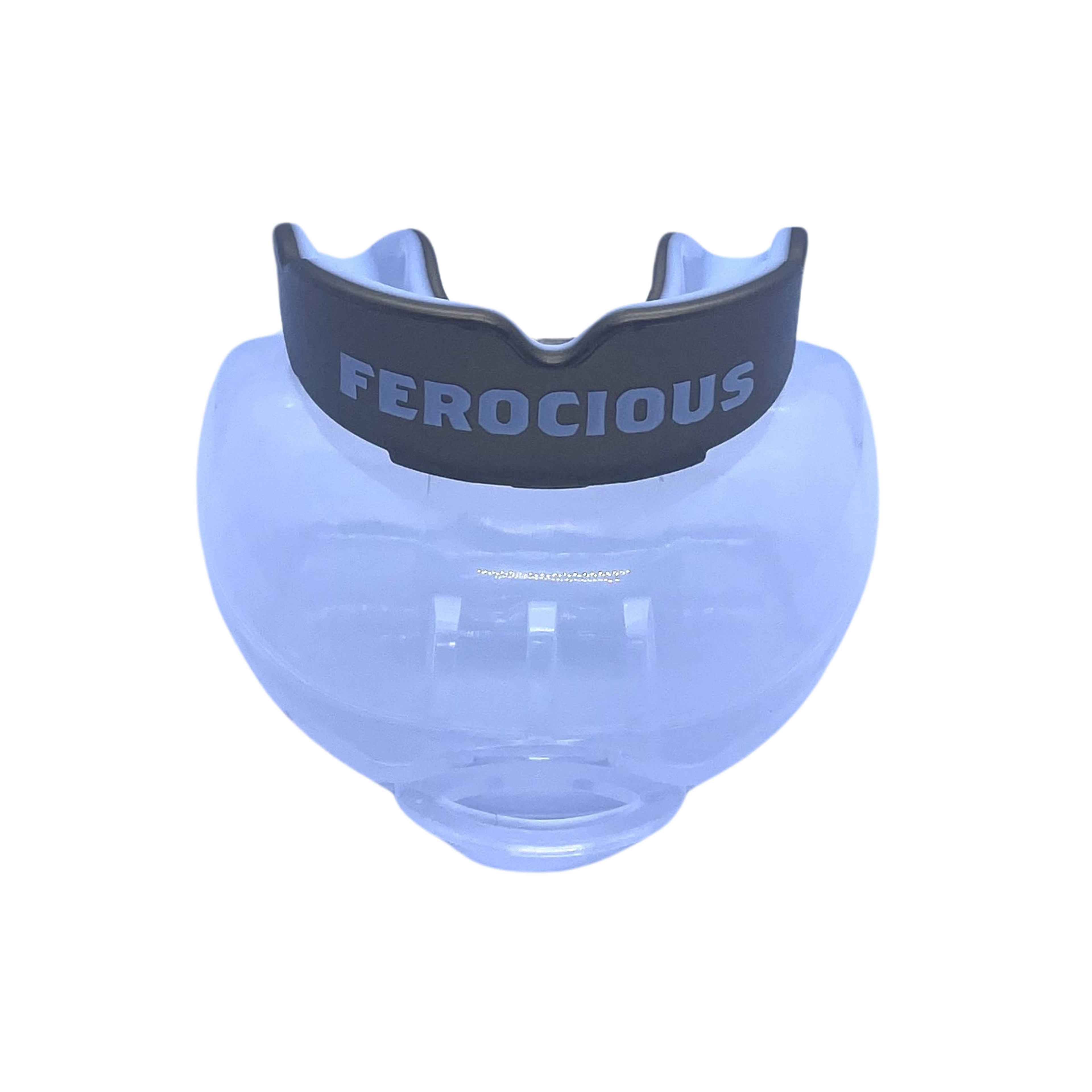Close-up of a durable and comfortable mouthguard designed for MMA, BJJ, and other contact sports, providing essential protection for teeth and gums during intense training and competition.