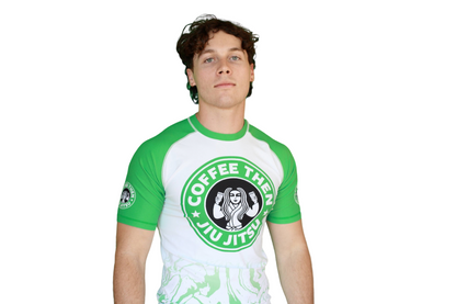 COFFEE THEN JIU JITSU MENS SHORT SLEEVE RASHGUARD