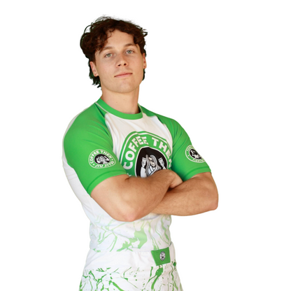 COFFEE THEN JIU JITSU MENS SHORT SLEEVE RASHGUARD