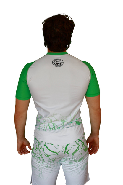 COFFEE THEN JIU JITSU MENS SHORT SLEEVE RASHGUARD